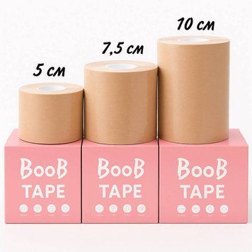 Тейп стрічка Boob Tape бежевий 5см 1401-2 1401 фото