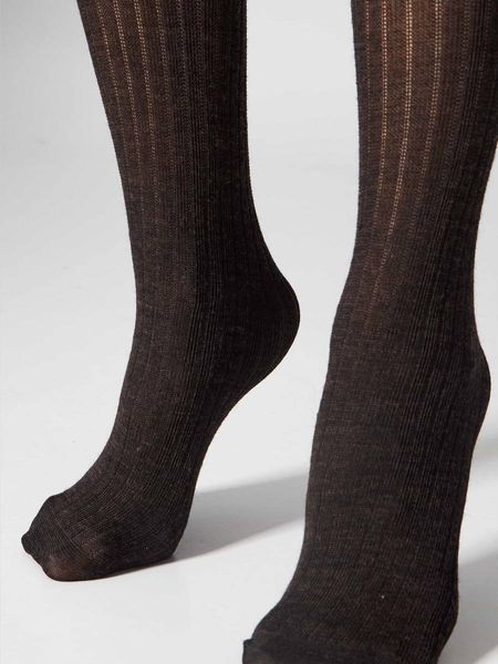 knee high wool merino (2 пари) beige/brown 1606 1606 фото