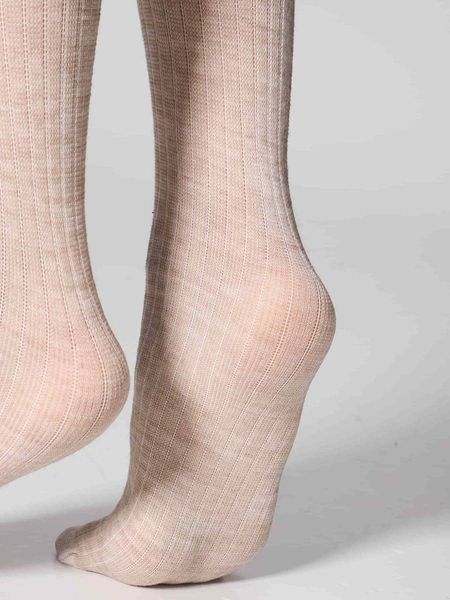 knee high wool merino (2 пари) beige/brown 1606 1606 фото