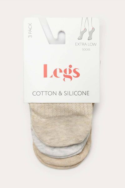 Сліди LEGS бавовняні (3 пари) пастельні 1926-2 1926-2 фото