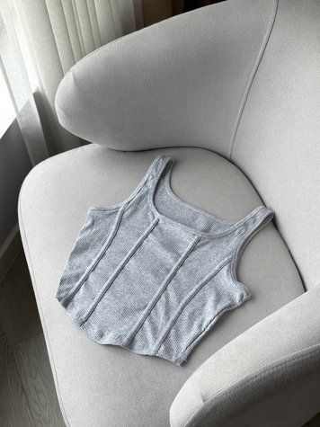майки з імітацією корсету сіра L-XL 1300 1300 фото