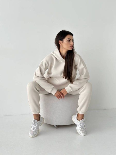 спортивний костюм на флісі беж XXL 1056 1056 фото